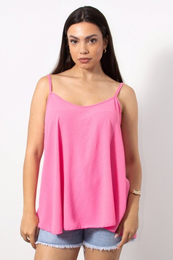 Wide Cami Top - Fucsia
