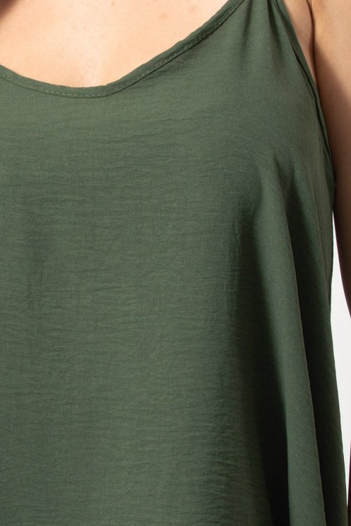 Wide Cami Top - Khaki