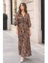 Wrap Dress - Brown