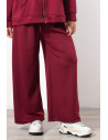 Tracksuit Wide Leg Pants - Bordeaux | Exxes Fashion