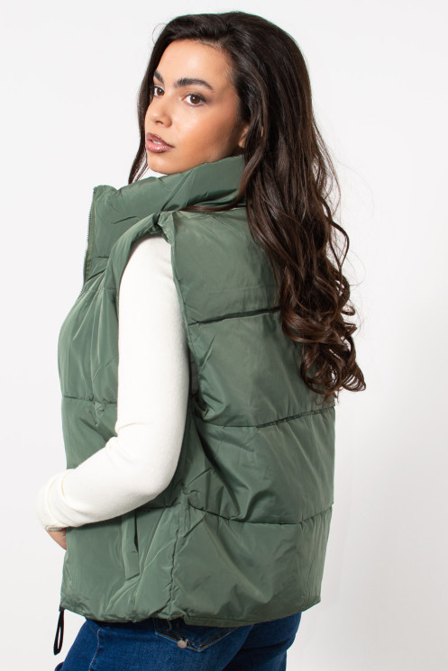 Sleeveless Jacket - Khaki