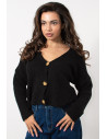 Knitted Cardigan - Black