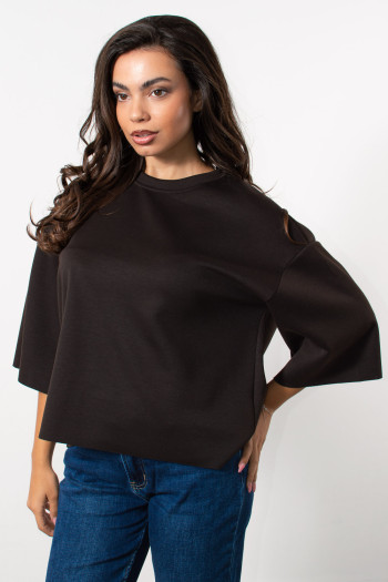Sweatshirt Plus Size - Brown