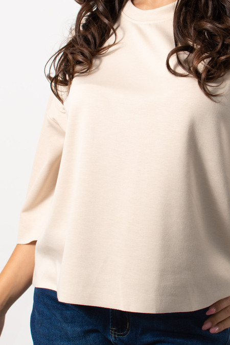 Sweatshirt Plus Size - Beige | Exxes Fashion 2