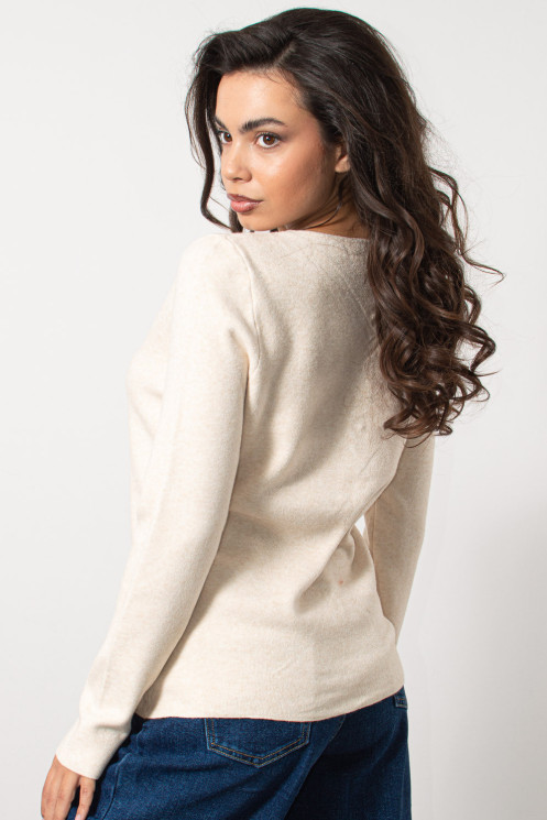 Knitted Cardigan - Ecru