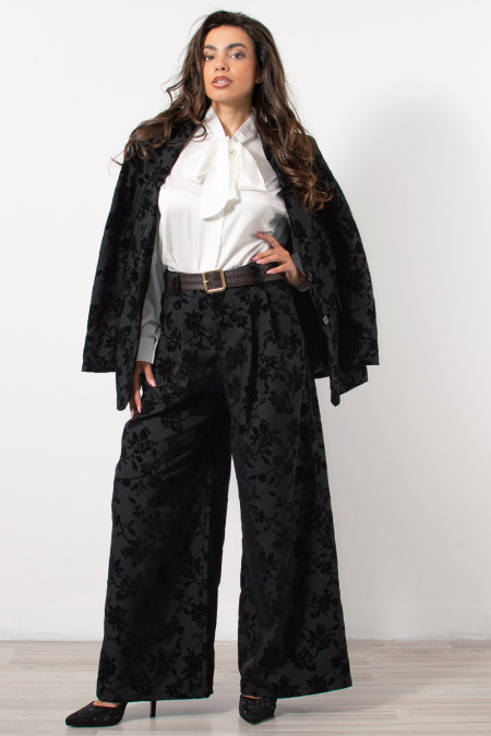 Floral Suit - Black