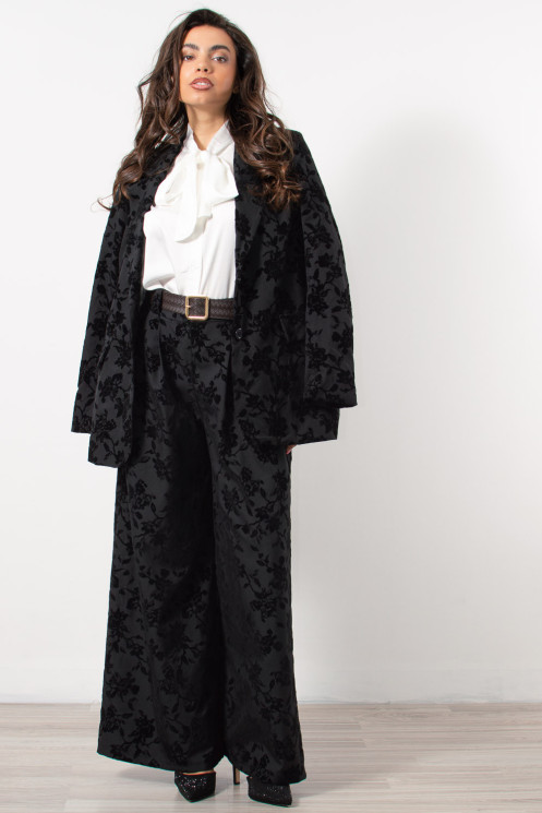 Floral Suit - Black