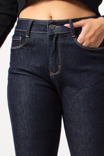 Τζιν Παντελόνι Bootcut - Blue Black | Exxes Fashion