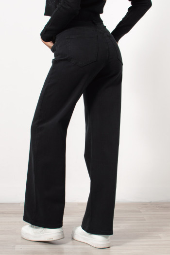 High Rise Bootcut Jeans - Black | Exxes Fashion
