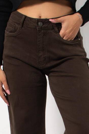 Τζιν Παντελόνι Bootcut - Καφέ