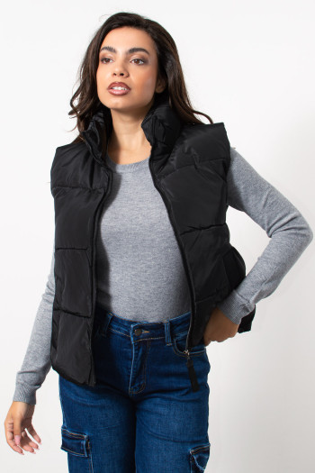 Sleeveless Jacket - Black