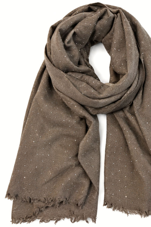 Scarf with Rhinestones