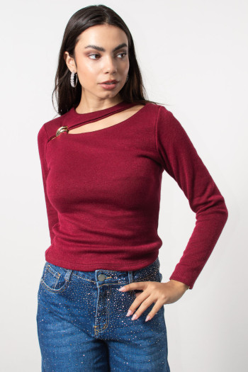 Cut Out Top - Red