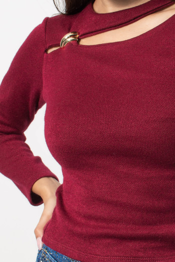 Cut Out Top - Red