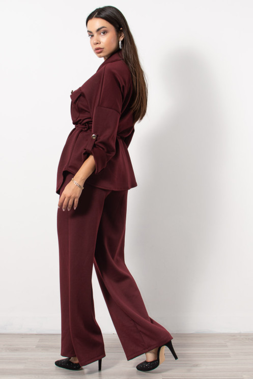 Set Shirt & Pants - Burgundy