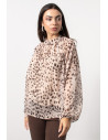Printed Blouse - Beige