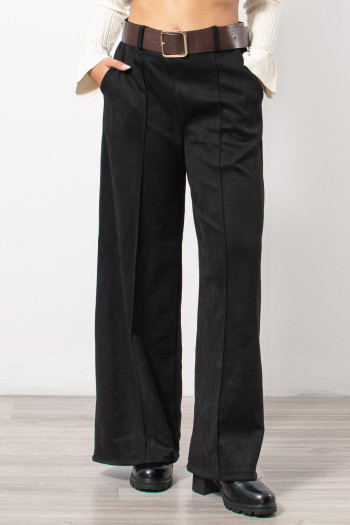 Trousers Suede - Black