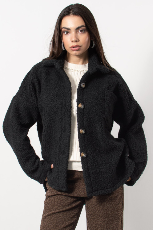 Boucle Jacket - Black