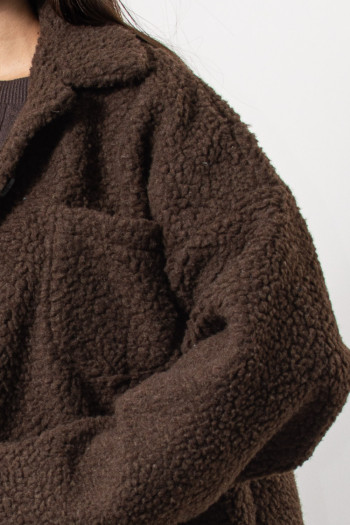Boucle Jacket - Brown
