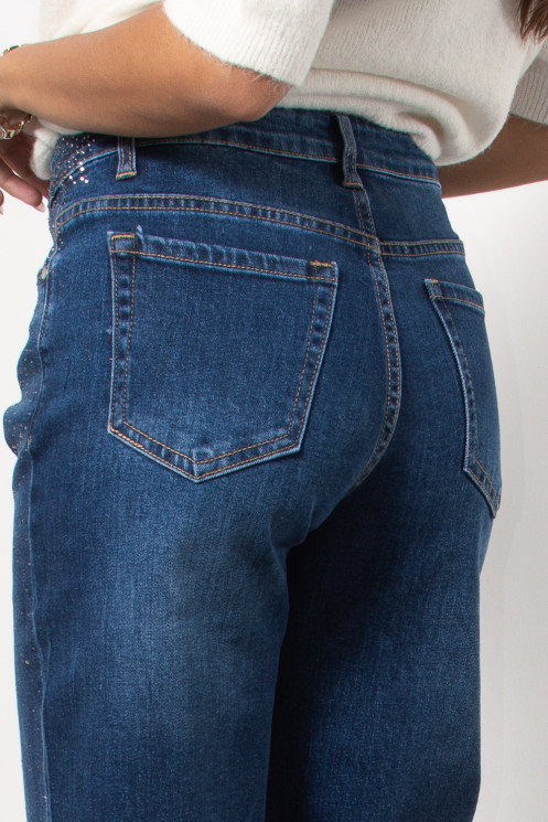 Jeans embellished with Rhinestones
