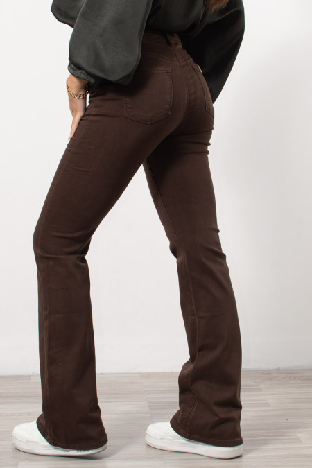 Bootcut Jeans - Brown 2