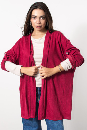 Oversized Cardigan - Red