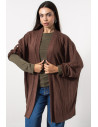 Oversized Cardigan - Brown