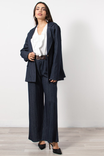 Striped Suit - Blue
