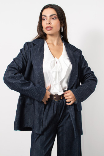 Striped Suit - Blue