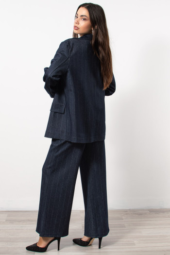 Striped Suit - Blue