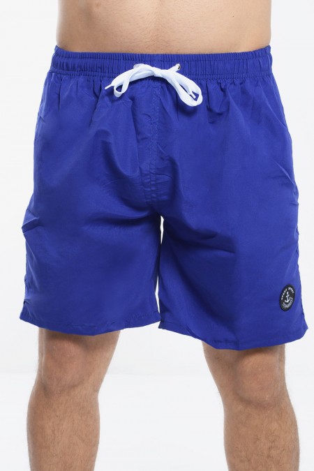 Mens Swimsuit with Stamp - Azure