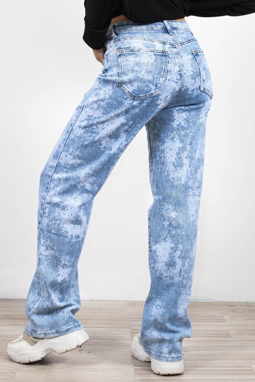 Τζιν Παντελόνι Ξεβαμμένο Wide Leg | Exxes Fashion