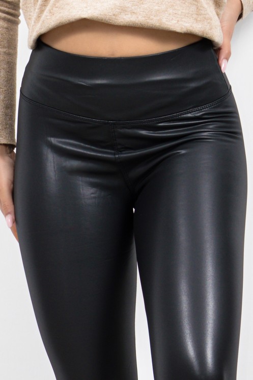 Leather Leggings - Black