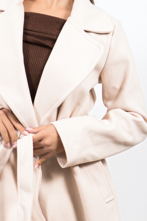 Belted Coat - Ecru