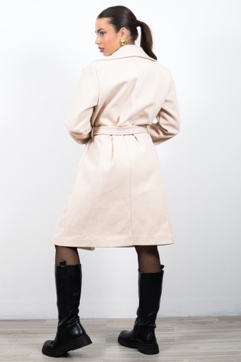 Belted Coat - Ecru