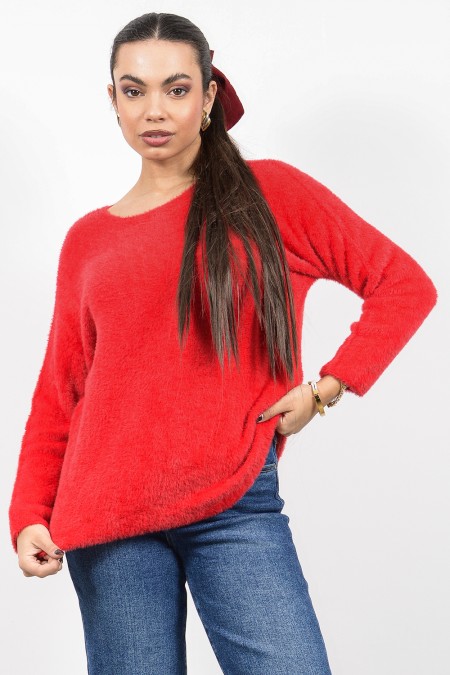Fluffy Top - Red