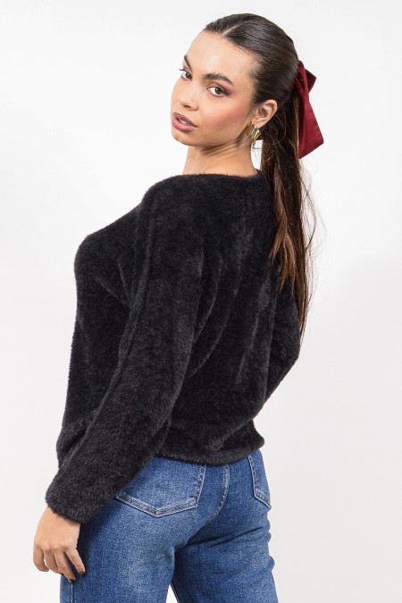 Fluffy Top - Black 2