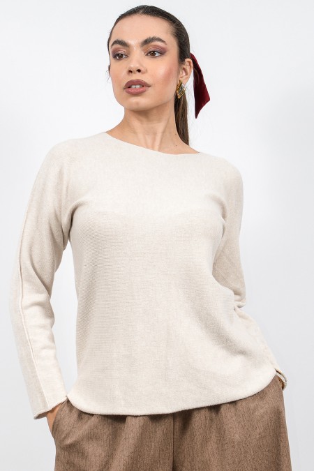 Knitted Top - Beige