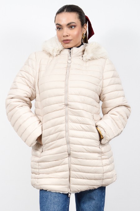 Coat Double Face - Ecru