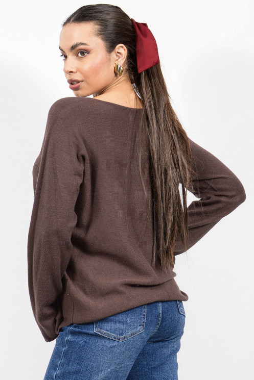 Knitted Top - Brown