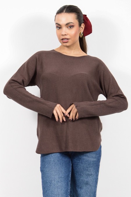 Knitted Top - Brown