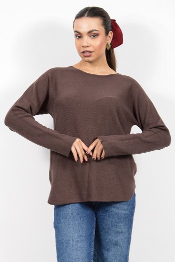 Knitted Top - Brown