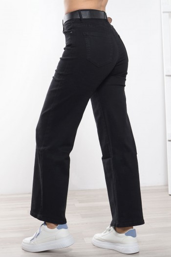 Παντελόνι Τζιν Φαρδύ - Μαύρο