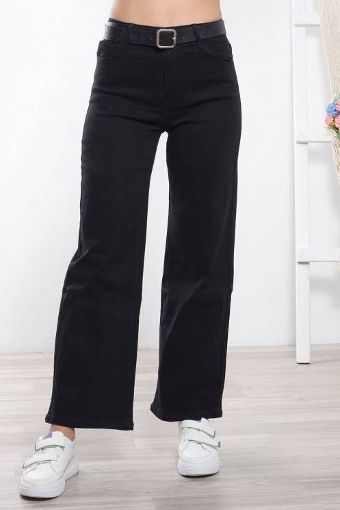 Παντελόνι Τζιν Φαρδύ - Μαύρο