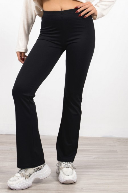 Push Up Flared Leggings - Black 2