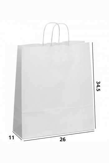 Χάρτινη Σακούλα με Στριφτό Χεράκι - Εκτύπωσε το Brand σου