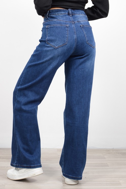 Σκούρο Τζιν Παντελόνι Wide Leg