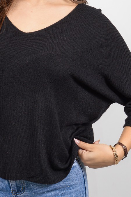 Light Knitted Top - Black 2