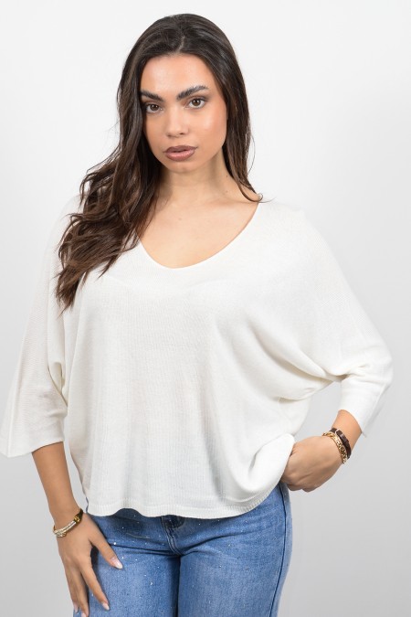 Light Knitted Top - White