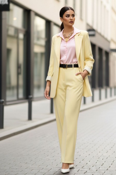 Set Suit jacket & Trousers - Yellow